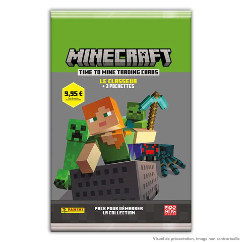 Carte Panini - Minecraft 2 - Starter Pack (1 Classeur   3 Pochettes De 8 Cartes)